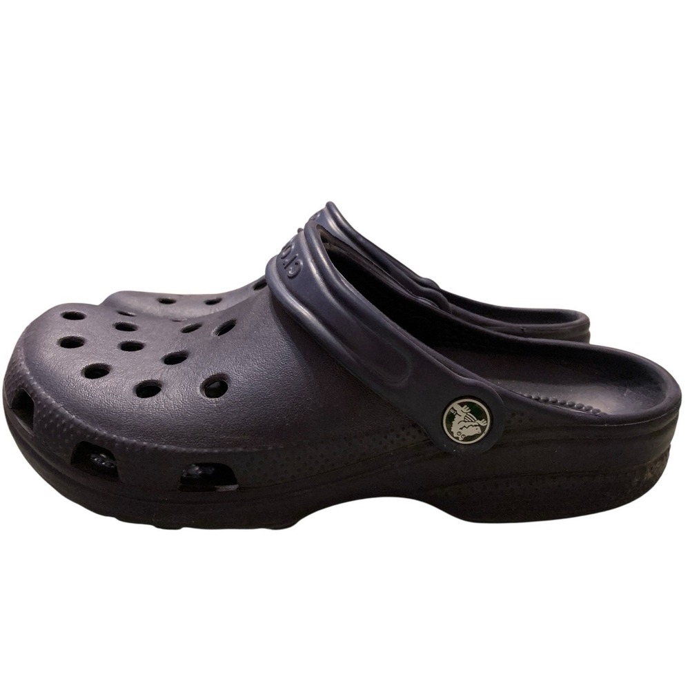 CROCS Unisex Retro Clogs Slip On‎ Shoes Sandals Sz 7W 5M Blue Vintage Style Y2K
